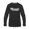 Missouri Long Sleeve T-Shirt - Hand Lettered Unisex Missouri Long Sleeve Shirt - black