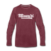 Missouri Long Sleeve T-Shirt - Hand Lettered Unisex Missouri Long Sleeve Shirt - heather burgundy