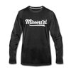 Missouri Long Sleeve T-Shirt - Hand Lettered Unisex Missouri Long Sleeve Shirt - charcoal gray