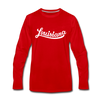 Louisiana Long Sleeve T-Shirt - Hand Lettered Unisex Louisiana Long Sleeve Shirt - red