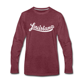 Louisiana Long Sleeve T-Shirt - Hand Lettered Unisex Louisiana Long Sleeve Shirt