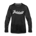 Louisiana Long Sleeve T-Shirt - Hand Lettered Unisex Louisiana Long Sleeve Shirt - charcoal gray