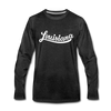 Louisiana Long Sleeve T-Shirt - Hand Lettered Unisex Louisiana Long Sleeve Shirt - charcoal gray
