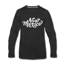 New Mexico Long Sleeve T-Shirt - Hand Lettered Unisex New Mexico Long Sleeve Shirt - black
