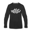 New Mexico Long Sleeve T-Shirt - Hand Lettered Unisex New Mexico Long Sleeve Shirt - black