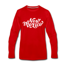 New Mexico Long Sleeve T-Shirt - Hand Lettered Unisex New Mexico Long Sleeve Shirt - red