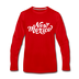 New Mexico Long Sleeve T-Shirt - Hand Lettered Unisex New Mexico Long Sleeve Shirt - red