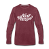 New Mexico Long Sleeve T-Shirt - Hand Lettered Unisex New Mexico Long Sleeve Shirt - heather burgundy