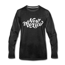 New Mexico Long Sleeve T-Shirt - Hand Lettered Unisex New Mexico Long Sleeve Shirt - charcoal gray
