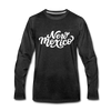 New Mexico Long Sleeve T-Shirt - Hand Lettered Unisex New Mexico Long Sleeve Shirt - charcoal gray