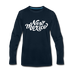 New Mexico Long Sleeve T-Shirt - Hand Lettered Unisex New Mexico Long Sleeve Shirt - deep navy