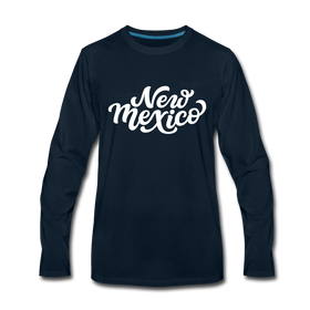 New Mexico Long Sleeve T-Shirt - Hand Lettered Unisex New Mexico Long Sleeve Shirt