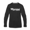 Mississippi Long Sleeve T-Shirt - Hand Lettered Unisex Mississippi Long Sleeve Shirt - black