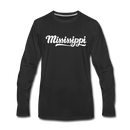 Mississippi Long Sleeve T-Shirt - Hand Lettered Unisex Mississippi Long Sleeve Shirt - black