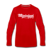 Mississippi Long Sleeve T-Shirt - Hand Lettered Unisex Mississippi Long Sleeve Shirt - red