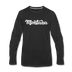 Montana Long Sleeve T-Shirt - Hand Lettered Unisex Montana Long Sleeve Shirt - black