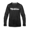 Montana Long Sleeve T-Shirt - Hand Lettered Unisex Montana Long Sleeve Shirt - charcoal gray