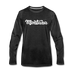 Montana Long Sleeve T-Shirt - Hand Lettered Unisex Montana Long Sleeve Shirt - charcoal gray