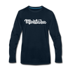 Montana Long Sleeve T-Shirt - Hand Lettered Unisex Montana Long Sleeve Shirt - deep navy