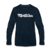 Montana Long Sleeve T-Shirt - Hand Lettered Unisex Montana Long Sleeve Shirt - deep navy