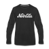 Nevada Long Sleeve T-Shirt - Hand Lettered Unisex Nevada Long Sleeve Shirt - black