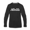Nevada Long Sleeve T-Shirt - Hand Lettered Unisex Nevada Long Sleeve Shirt - black