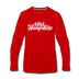 New Hampshire Long Sleeve T-Shirt - Hand Lettered Unisex New Hampshire Long Sleeve Shirt - red