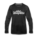 New Hampshire Long Sleeve T-Shirt - Hand Lettered Unisex New Hampshire Long Sleeve Shirt - charcoal gray
