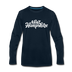 New Hampshire Long Sleeve T-Shirt - Hand Lettered Unisex New Hampshire Long Sleeve Shirt - deep navy