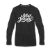 New Jersey Long Sleeve T-Shirt - Hand Lettered Unisex New Jersey Long Sleeve Shirt - black