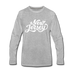 New Jersey Long Sleeve T-Shirt - Hand Lettered Unisex New Jersey Long Sleeve Shirt - heather gray