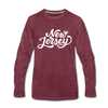 New Jersey Long Sleeve T-Shirt - Hand Lettered Unisex New Jersey Long Sleeve Shirt