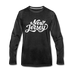 New Jersey Long Sleeve T-Shirt - Hand Lettered Unisex New Jersey Long Sleeve Shirt - charcoal gray