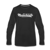 Massachusetts Long Sleeve T-Shirt - Hand Lettered Unisex Massachusetts Long Sleeve Shirt - black