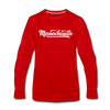 Massachusetts Long Sleeve T-Shirt - Hand Lettered Unisex Massachusetts Long Sleeve Shirt - red