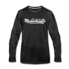 Massachusetts Long Sleeve T-Shirt - Hand Lettered Unisex Massachusetts Long Sleeve Shirt - charcoal gray