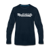 Massachusetts Long Sleeve T-Shirt - Hand Lettered Unisex Massachusetts Long Sleeve Shirt - deep navy