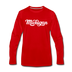 Michigan Long Sleeve T-Shirt - Hand Lettered Unisex Michigan Long Sleeve Shirt - red