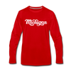 Michigan Long Sleeve T-Shirt - Hand Lettered Unisex Michigan Long Sleeve Shirt