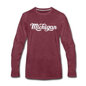 Michigan Long Sleeve T-Shirt - Hand Lettered Unisex Michigan Long Sleeve Shirt