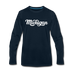 Michigan Long Sleeve T-Shirt - Hand Lettered Unisex Michigan Long Sleeve Shirt - deep navy