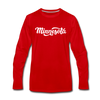 Minnesota Long Sleeve T-Shirt - Hand Lettered Unisex Minnesota Long Sleeve Shirt - red