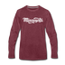 Minnesota Long Sleeve T-Shirt - Hand Lettered Unisex Minnesota Long Sleeve Shirt - heather burgundy