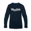 Minnesota Long Sleeve T-Shirt - Hand Lettered Unisex Minnesota Long Sleeve Shirt - deep navy