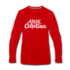 North Carolina Long Sleeve T-Shirt - Hand Lettered Unisex North Carolina Long Sleeve Shirt - red