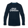 North Carolina Long Sleeve T-Shirt - Hand Lettered Unisex North Carolina Long Sleeve Shirt - deep navy