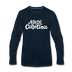 North Carolina Long Sleeve T-Shirt - Hand Lettered Unisex North Carolina Long Sleeve Shirt - deep navy