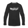 Maryland Long Sleeve T-Shirt - Hand Lettered Unisex Maryland Long Sleeve Shirt - black