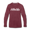 Nebraska Long Sleeve T-Shirt - Hand Lettered Unisex Nebraska Long Sleeve Shirt