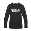 Oklahoma Long Sleeve T-Shirt - Hand Lettered Unisex Oklahoma Long Sleeve Shirt - black